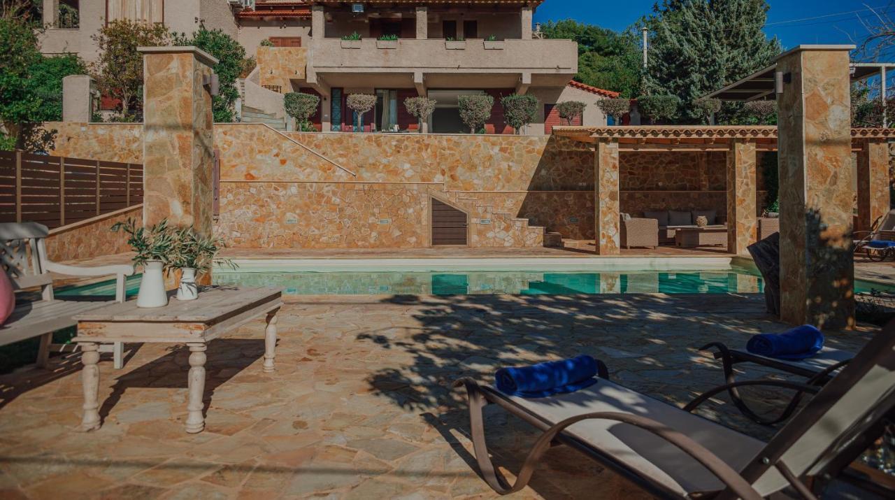 Pool And Sea View Apartments Agia Marina  Экстерьер фото